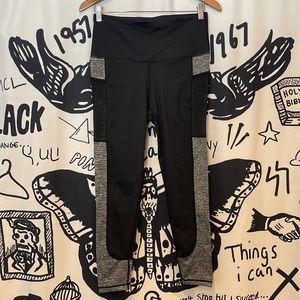 Black and Gray athletic leggings